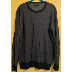 Banana Republic Sweater Blue Cotton Knit Crewneck Long Sleeve  Men's Sz Large L